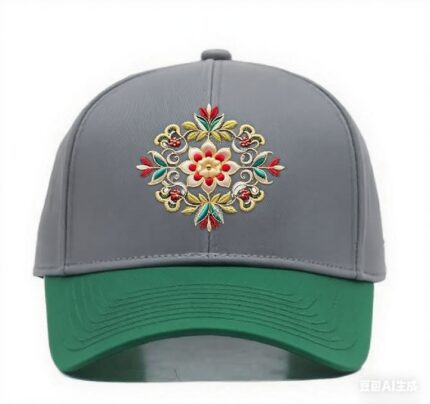 Dual-Color-Embroidered-Baseball-Cap