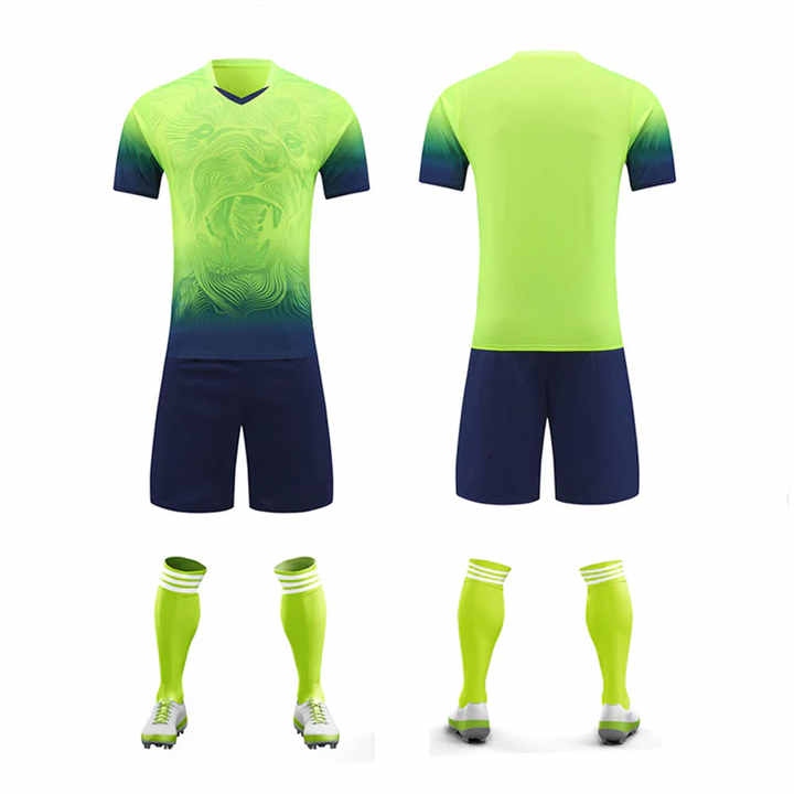 Wholesale Youth Custom American Blue And White Soccer Uniform Wholesale-Youth-Custom-American-Blue-And-White-Soccer-Uniform